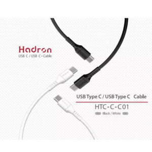 کابل شارژ و انتقال داده تایپ سی به تایپ سی هادرون Hadron HTC-C-C01 USB Type C Cable