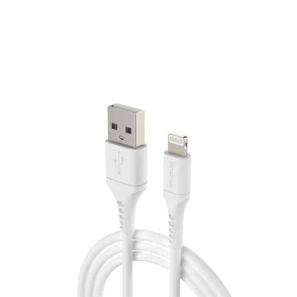 کابل شارژ و انتقال داده لایتنینگ هادرون Hadron MFI HTC-A-L01 USB A Lightning Cable